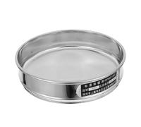 OUNONA Stainless Steel Sieve Mesh Lab Sieves Pan Lid for Flour Sifting Soil Screening