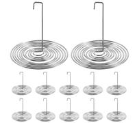 OUNONA Stainless Steel Tea Pot Spout Filter 20 Pack Spring Strainers for Loose Leaf Tea Brewing Accessories 1.38 Inch Size Easy to Install