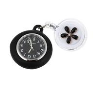 OUNONA Stretchable Hanging Pocket Watch for Nurses and Students with Easy Read Arabic Numerals Practical Timepiece for Work Environments Without Wrist Watches Lovely Cartoon Design Color