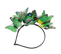 OUNONA Style Bridal Hair Accessories Green Butterfly Fascinator Wedding Tea Party Hairband Elegant Monarch Headband for Women Bridal Shower