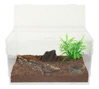 OUNONA Terrarium Cage Tank Spider Enclosure Multipurpose Not Easily Broken Premium Acrylic Reptile Enclosure for Clown Frogs and Geckos