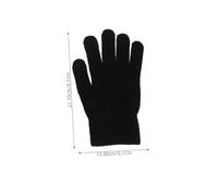 OUNONA Thermal Touch Screen Gloves Black Knit Winter Gloves for Men Women Students Outdoor Activities Warm Soft Stretchy for Biking Running Writing Cold Weather