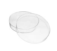 OUNONA Thick Borosilicate Glass Petri Dishes Clear Cell Culture Plates for Biology Research Laboratory Use Thermal Shock Resistant Sterile Dishes for Science Projects and Microbiology