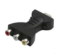 OUNONA to AV Adapter AV Cable Adapter Video Output for HDTV 1Pc Black Copper Plastic High-definition Video Output for Gaming Scenarios