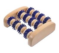 OUNONA Tool Relaxation the Massage for Skin Lightweight and Comfortable Portable Wooden Roller Massager Manual Acupoint During Foot Feet and Body Travel