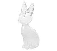 OUNONA Transparent Cat Shaped Glass Jar for Pet Hair Collection Portable Memorial Keepsake Bottle for Cat Whiskers and Beard Storage Travel Friendly Vase for Pet Enthusiasts