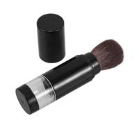 OUNONA Travel-friendly Retractable Makeup Brush with Soft Goat Hair Bristles Integrated Powder Dispensing for Blush Highlighter Foundation Portable Compact Design for Effortless