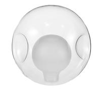 OUNONA Triple Recessed Glass Globe Lamp Shade with Socket Elegant Double Layer Spherical Light Cover for Chandelier Wall Sconce Pendant Lighting Easy Bulb Replacement Modern Living Room