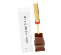 OUNONA Tungsten Steel Nail Drill Bit Extra Long Cylinder Manicure Bit for Acrylic Nails Cuticle Removal for Home Salon Use