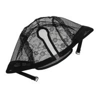 OUNONA U-shaped Elastic Wig Net Cap Black for Wig Making and Weaving, Breathable Hair Net for Women’s Hair Extensions and DIY Styling