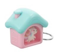 OUNONA Unicorn Keychain with Light and Music Small Plastic Keyring for Bag Decor Hanging Decor Cute Decorative Effect and Easy to Carry Lightweight Pendant