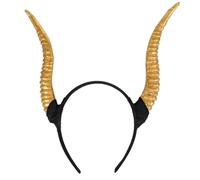 OUNONA Unique Sheep Horn Headband Lightweight Plastic Antelope Horn Hairband for Halloween Party Costume One Fits All Adults Teens