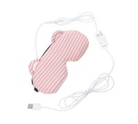 OUNONA USB Rechargeable Steam Eye Mask for Sleep Temperature Adjustable Heat Compress Blindfold for Home and Travel for Tired Eyes and Relaxation