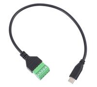 OUNONA USB Type-c Screw Terminal Connector Extension Cable Solderless Data Transfer Adapter Easy Wiring Charging Cord Compatible with Usb-c Devices