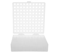 OUNONA Vial Washing Rack, 100 Well Mesh Tray Holder for 1.5ml/2ml Lab Chromatography Sample Vials Lab Autosampler Sample Bottle Washing 5.47x5.47x1.46in