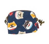 OUNONA Vintage Canvas Coin Purse with Adorable Japanese Pattern, Mini Wallet for Everyday Wear and Travel, Functional Small Change Storage with Distinctive Style