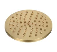 OUNONA Vintage with Leakresistant Construction Round Copper Rainfall Shower Head and Wide Coverage Design, Ceiling Mounted Fixed Showerhead for Bathroom Renovations and Home Use