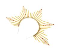 OUNONA Virgin Headband for Ladies Retro Sun Rays Headdress Comfortable Hair Crown for Weddings Parties Lightweight Design Durable Construction