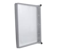 OUNONA Wall Mounted File Organizer Rack with 5 Page Flip Document Folders, Space-Saving Iron and PVC Material Document Holder for Home Offices and Presentations, Modern Professional Look