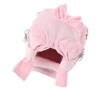 OUNONA Warm Hanging Hamster Nest with Plush and Pp Cotton Material, Easy to Clean and Washable Pet Bed for Hamsters and Cockatiels, Suitable for Cage Use in Winter and Year-round