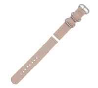 OUNONA Watch Replacement and Strap Nylon Seamless 18mm Welding Strong with Durability, Khaki Two-joint Webbing Band for Swimming and Diving Men and Women