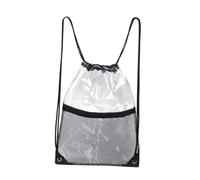 OUNONA Waterproof Drawstring Toiletry Bag Black 34X45Cm Portable Bath Organizer Beach Shower Tote Large Capacity Travel Storage Pouch