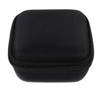 OUNONA Wear-resistant Charger Adapter Storage Case with Hook Small Portable Protective Box for Earphones Charging Cable and Speakers Anti-scratch Design Black