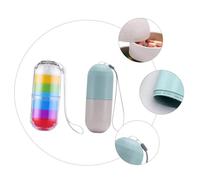 OUNONA Weekly 7 Day Pill Organizer Case 2pcs with Sealed Compartments, Travel Daily Medicine Storage Box for Vitamins and Fish Oil, Compact Small Size for Home and On-The-go Use