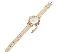 OUNONA Womens Watch Adjustable Time Analog Wristwatch with Decorative Rhinestone Bezel Glass and Metal Material for Party and Dating with Button Battery