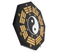 OUNONA Wooden Bagua Pendant Home Decor Tai Chi Eight Diagrams Hanging Ornament for Living Bedroom Office Balance Symbol Feng Shui Charm