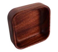 OUNONA Wooden Fruit Serving Plate with Handmade Craftsmanship, Square Rustic Snack Tray for Foods and Bread, Easy to Clean Coffee- Plate for Party and Home Decorations