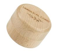 OUNONA Wooden Umbilical Cord Keepsake Box, Teeth, for Newborns with Engraved Design Compact and Versatile Storage Case to Preserve Hair Baby Shower Present for Boys and Girls