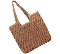 OUNONA Woven Straw Tote Bag for Women Large Capacity Summer Handbag Stylish Beach Shoulder Bag for Daily Life Travel Vacation and Parties