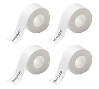OunTechGlory Waterproof Label Maker Tape - 15mmx4m, Self-Adhesive Labels for DIY Marking of Name, Price, Shelf Life & Classification. Compatible with Qutie/H11 Printer. Pack of 4 (15mmx4m)