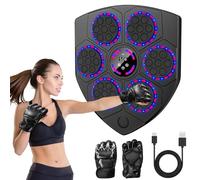 OUOAENR Music Boxing Machine, 2025 New Smart Music Boxing Machine Devices with Gloves, 9 Speeds/Training Modes, Counting Mode, Bluetooth Support, Boxing Machine Wall Mounted for Adults & Kids
