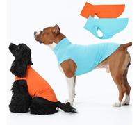 OUOBOB 2-Pack Dog Shirts, Breathable Dog Cooling Vest, Sleeveless Summer Tank Tops, Lightweight Stretchy Vest for Medium Large Extra Large Dogs - (Orange Blue) XXXXXL