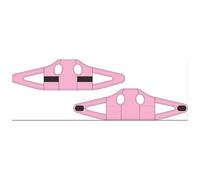 OUOBOB Dog Surgery Recovery Suit | Anti-Lick Wound Protector with Cross Back Straps (Post Surgery, Abdominal Incision Care) | Secure & Comfortable Fit, Alternative to Cone (Pink, XL)
