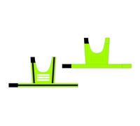 OUOBOB Reflective Dog Walking Safety Vest, Breathable Mesh with Magic Tape Adjustable Fit, for Night, Urban & Country Walks (XL, Green)