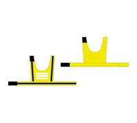 OUOBOB Reflective Dog Walking Safety Vest, Breathable Mesh with Magic Tape Adjustable Fit, for Night, Urban & Country Walks (XL, Yellow)