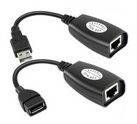 OUOU USB 2.0 to RJ45 Adapter RJ45 LAN Cable Extension Cable USB Extender Over Cat5/Cat5e /Cat6 Cable