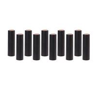 OUOULAJY 60 mm High Wine Bottle Heat Shrink PVC Capsules for Homebrew 32 mm Black