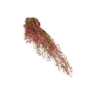 OUOULAJY Artificial Wall Hanging Flowers Plant Fake Rattan Wedding DIY Decoration Housewarming Gifts Household Short Purple Red 85 cm