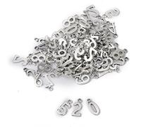 OUOULAJY Numbers Alloy Pendant Charm