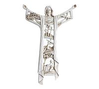 OUOULAJY Risen Christ Wall Cross Crucifix Jesus Home Figurines Sculpture Home Decor Type A