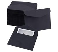 oupados 120 x Letter Envelopes Envelopes - Black with - 8.3 x 10.5 cm - 120 g/m² - Ideal for Invitations, Christmas Cards, Greeting Cards from the Colourful Series
