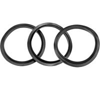 oupados 3 Stück Gummi O-Ringe Dichtscheiben Set for Plumbing Washer Seal | Sink Waste Basin Click Plug Clear Rubber Pop Up Basin Waste Seal Basin Plug O-Ring (Black)