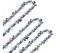 OUPADOS Saw Chain Semi-Chisel 1.1 mm 52 Drive Links Pack of 3 Replacement Chain Robust & Powerful with Improved Durability for Intensive Gardening & Forestry Work, Hardened for High Break Strength
