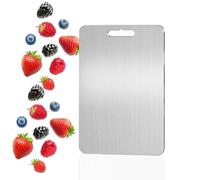 oupados Titanium Chopping Board, 100% Pure Board - Food-Grade, Non-Stick Coated, Durable and Easy to Clean, Titanium Chopping Board for Fruits, Meat, Vegetables, Kitchen