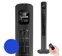 OuPai Cooling Fans Tower Fan, 47 Inch Oscillating Fan with Quiet Cooling 3 Wing Mode, 3 Speed and Remote Control, up to 12h Timer, LED Display, Low Noise Whole Room Floor Fan 45W Oscillation Function