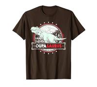 OupaSaurus T-Rex Tshirt for Oupa Funny Men Fathers Day Oupa T-Shirt, Men, Brown, Medium